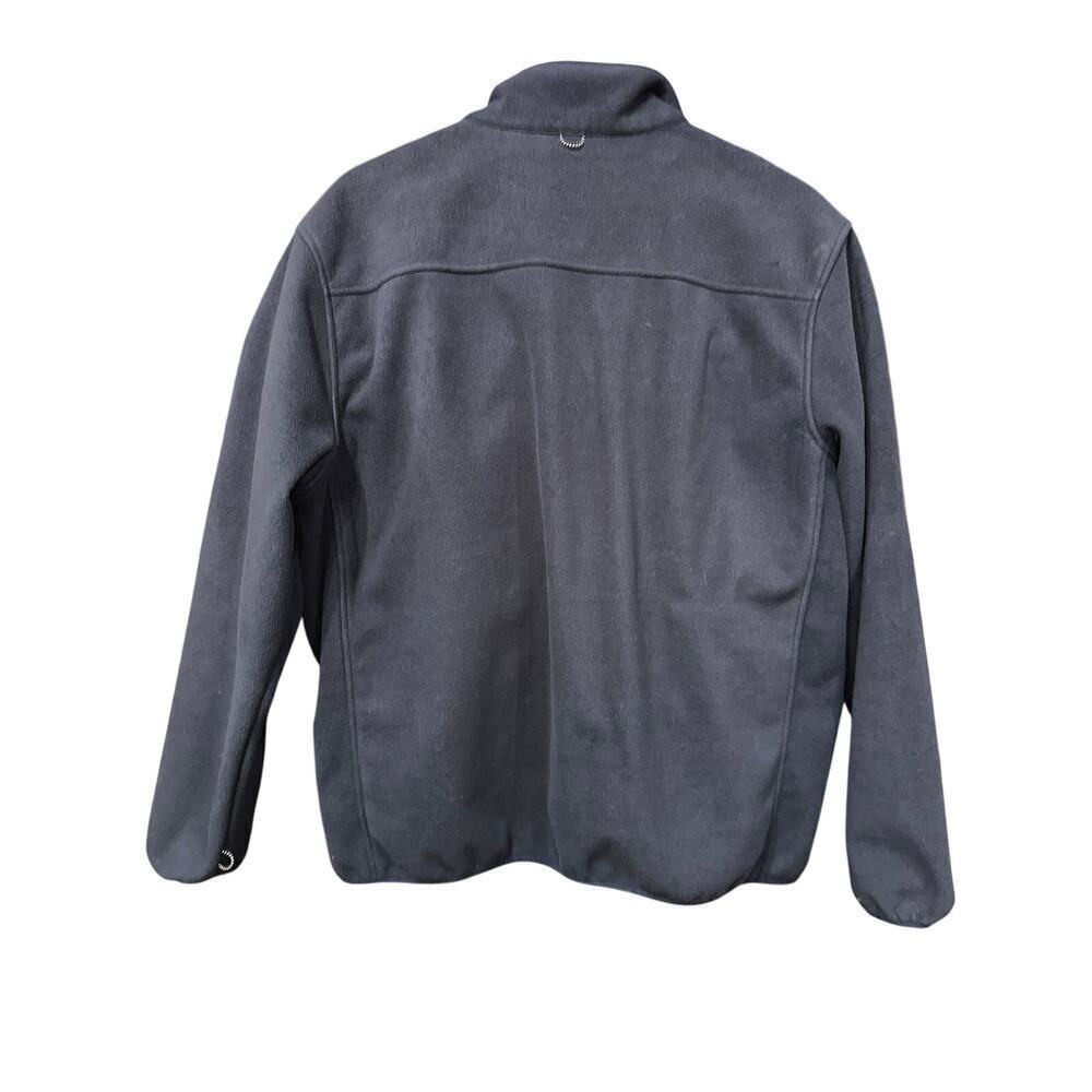 Lands End Men’s Fleece Full Zip Jacket Navy Large Hiking Camping Outdoors - Picture 2 of 12